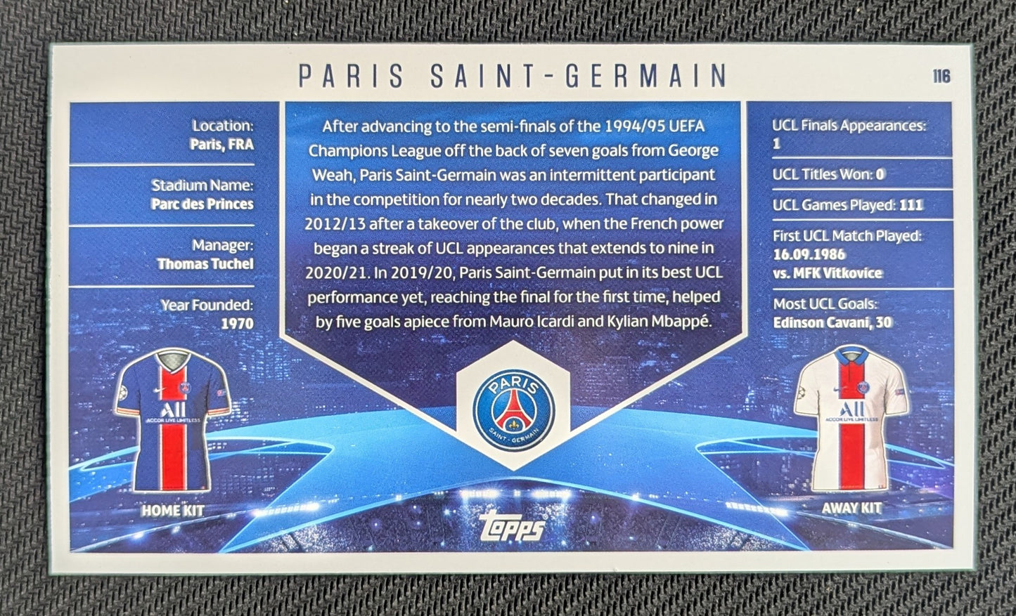 #116 - Paris Saint-Germain - UCL Best Of The Best