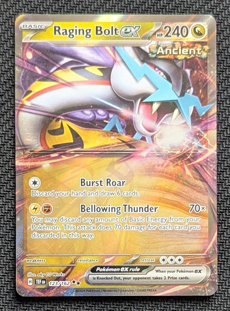 Raging Bolt ex - 123/162
Holo
Double Rare - Unlimited