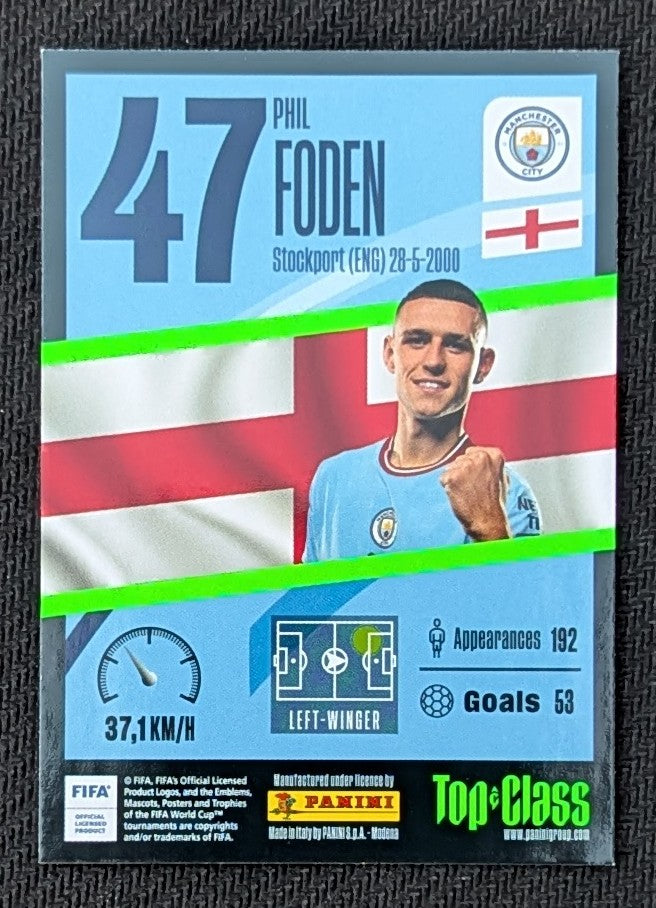 #154 - Phil Foden - Manchester City - Panini® Top Class 2023 - Super Sonic