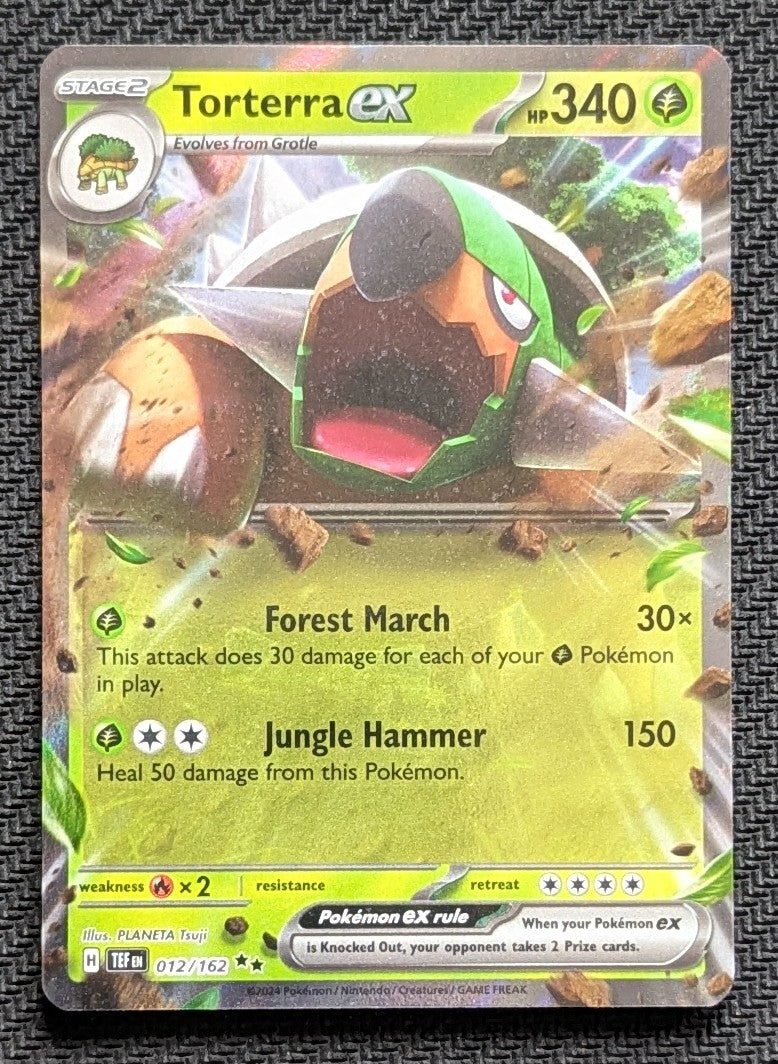 Torterra ex - 012/162
Holo
Double Rare - Unlimited