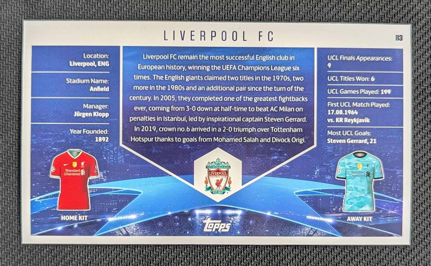 #113 - Liverpool - UCL Best Of The Best