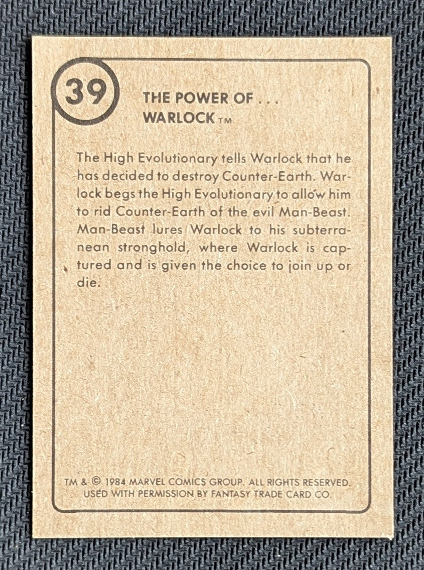 #39 The Power Of Warlock - Marvel First Issue Covers 1984