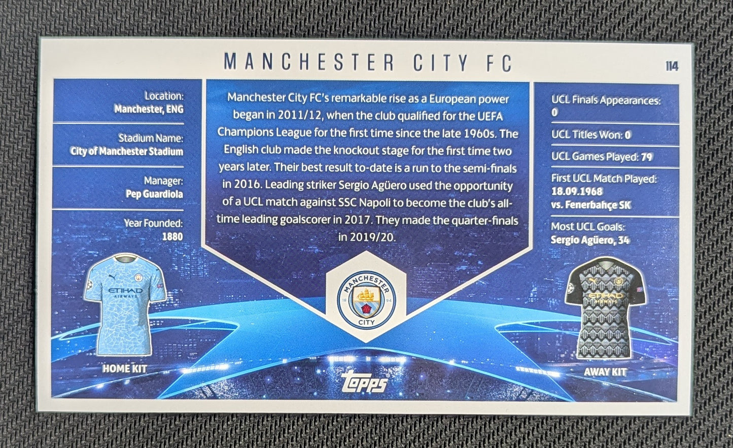 #114 - Manchester City - UCL Best Of The Best