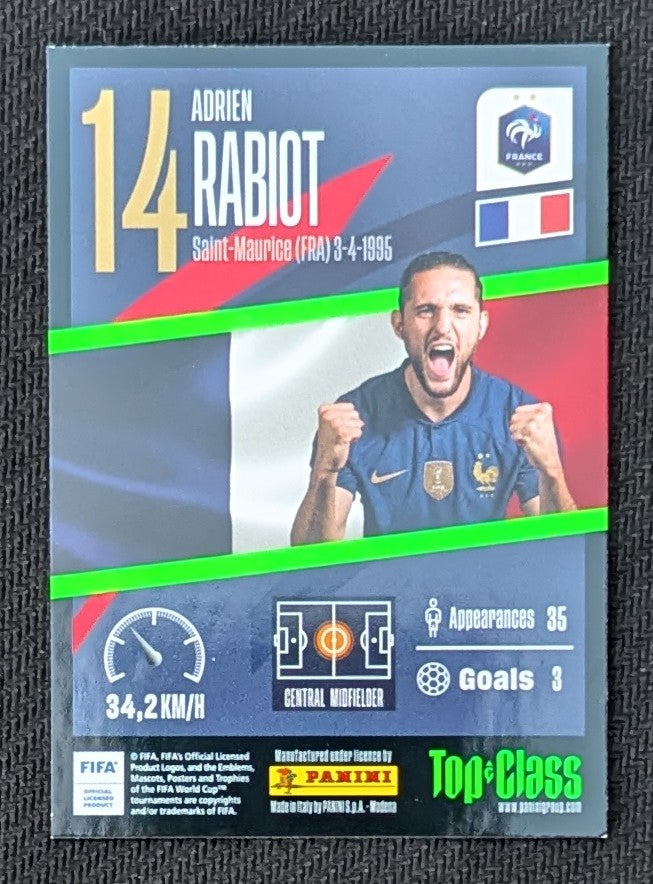 #143 - Adrien Rabiot - France - Panini® Top Class 2023 - Super Sonic