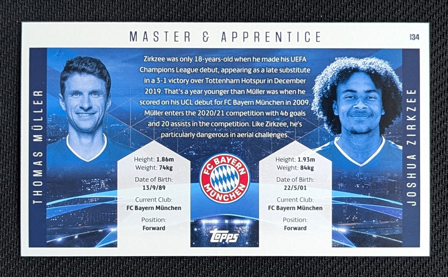 #134 - Thomas Muller & Joshua Zirkzee - Bayern Munchen - UCL Best Of The Best - Master & Apprentice