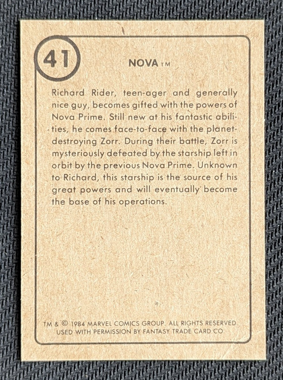 #41 Nova - Marvel First Issue Covers 1984