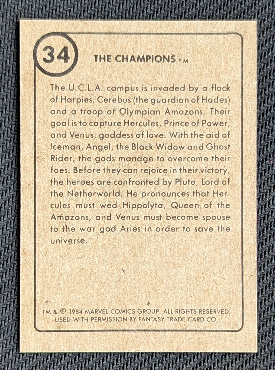 #34 The Champions - Marvel First Issue Covers 1984