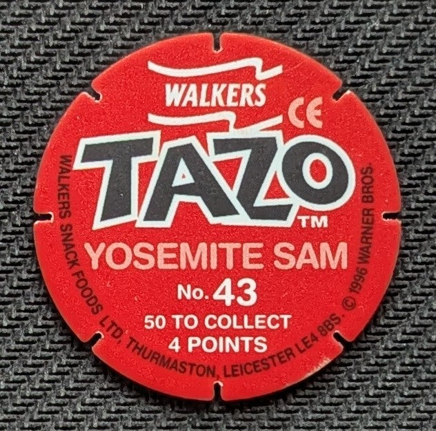 #43 - Yosemite Sam > Tazos > Walkers > Looney Tunes