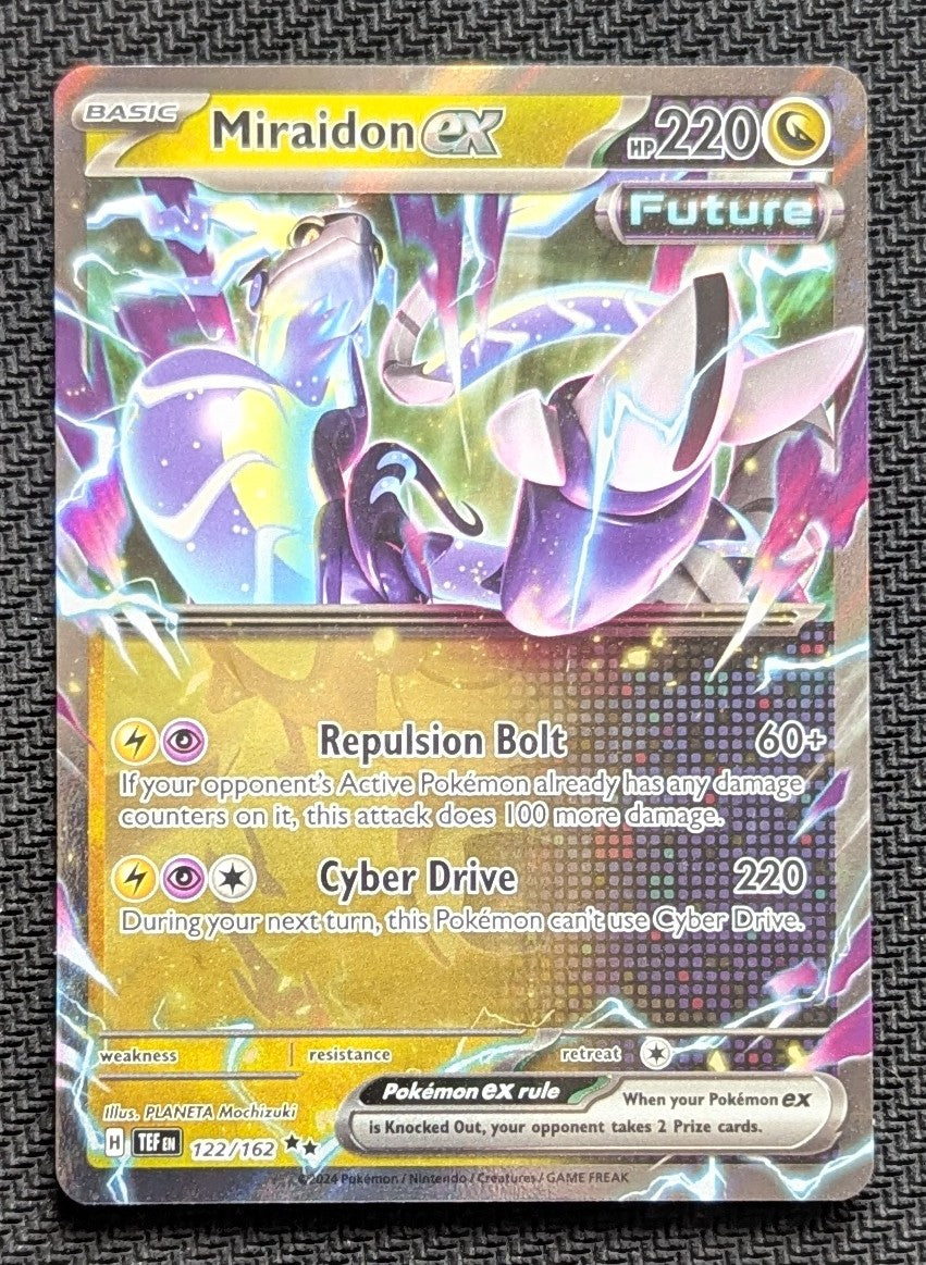 Miraidon ex - 122/162
Holo
Double Rare - Unlimited