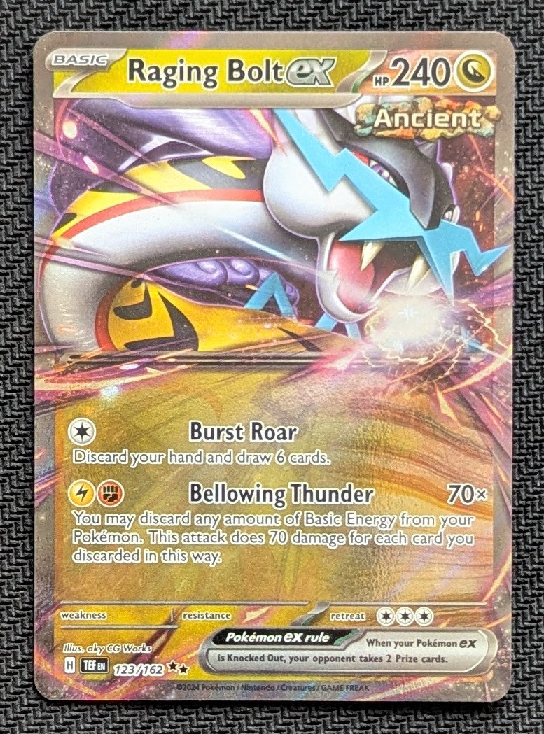 Raging Bolt ex - 123/162
Holo
Double Rare - Unlimited
