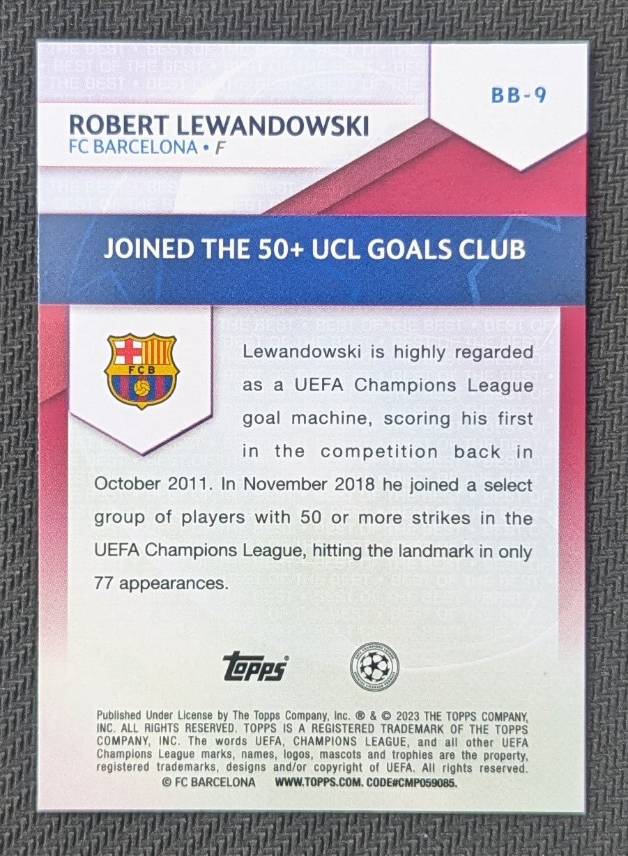 #BB-9 - Robert Lewandowski - FC Barcelona - Topps® UEFA Club Competitions 2022/23 - Best Of The Best