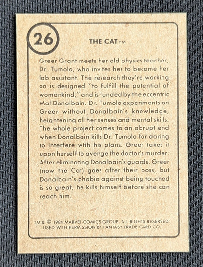 #26 The Cat - Marvel First Issue Covers 1984
