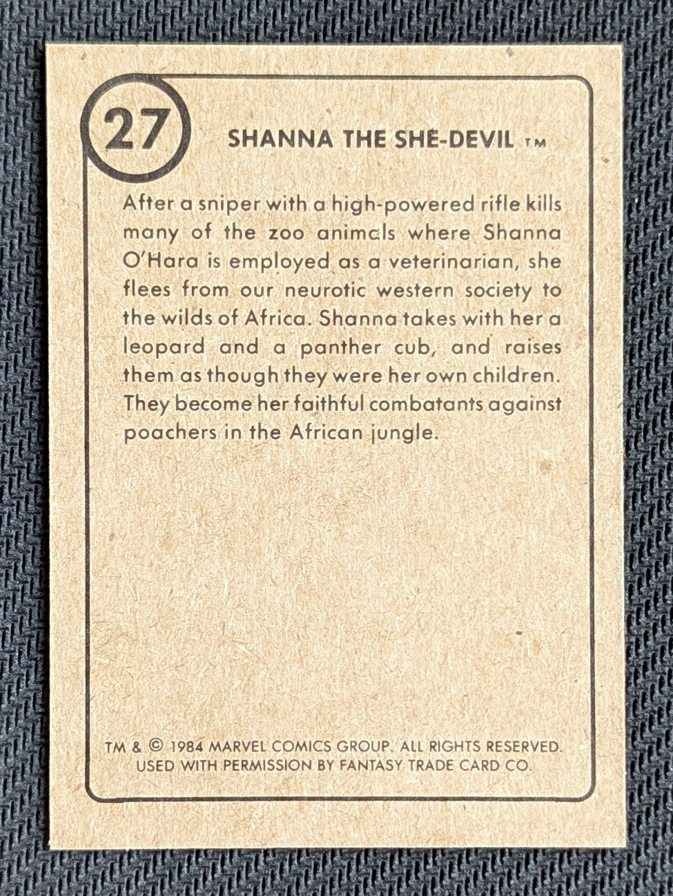#27 Shanna The She-Devil - Marvel First Issue Covers 1984