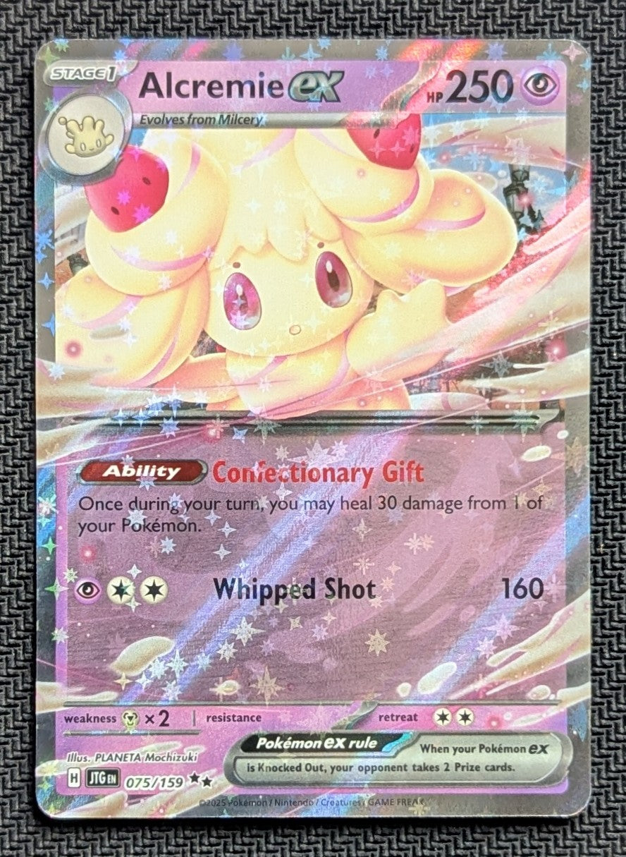 Alcremie ex - 075/159
Holo
Double Rare - Unlimited