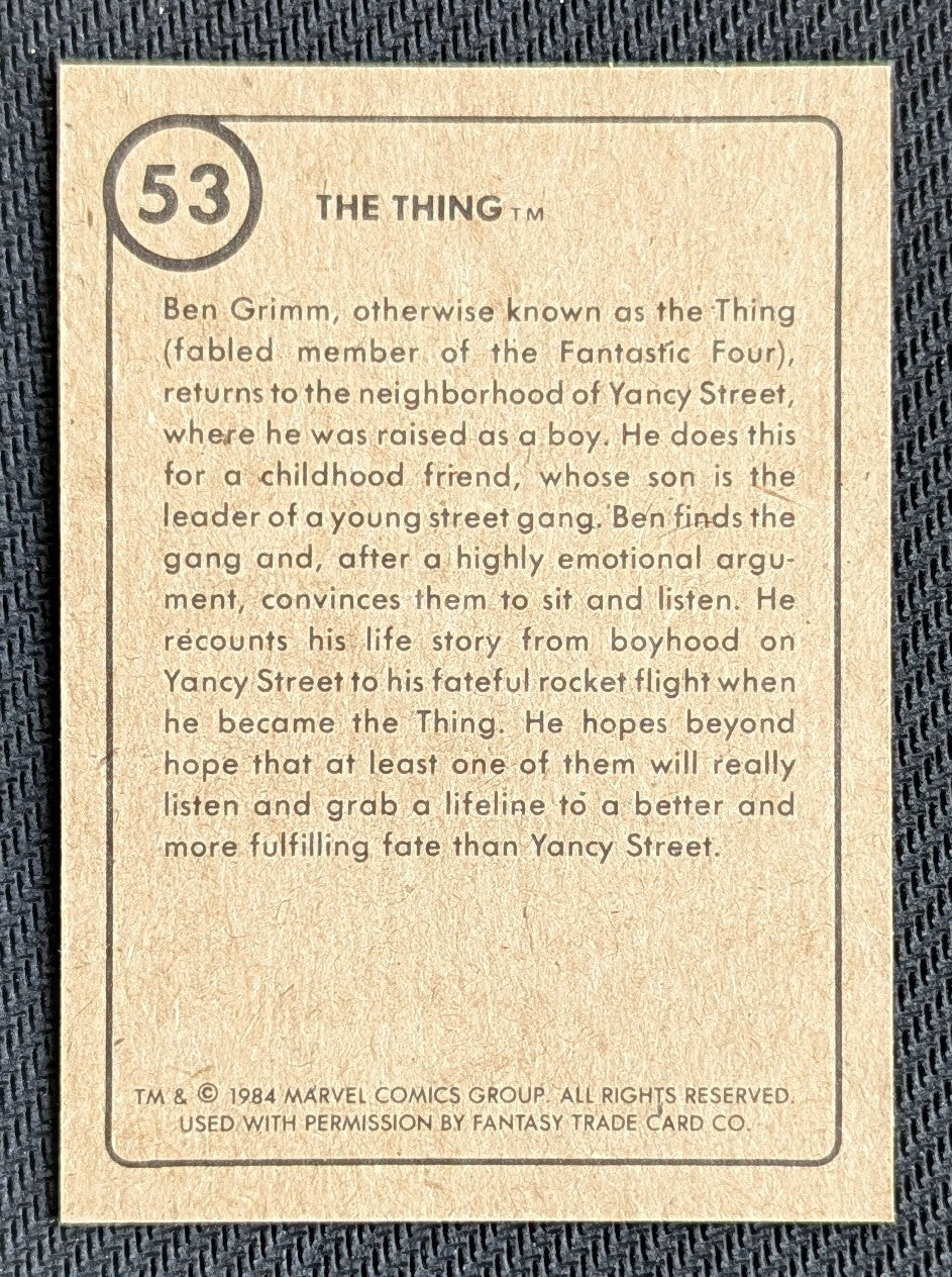 #53 The Thing - Marvel First Issue Covers 1984