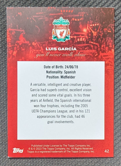 #42 - Luis Garcia - Topps® Liverpool Fan Set 2023/24