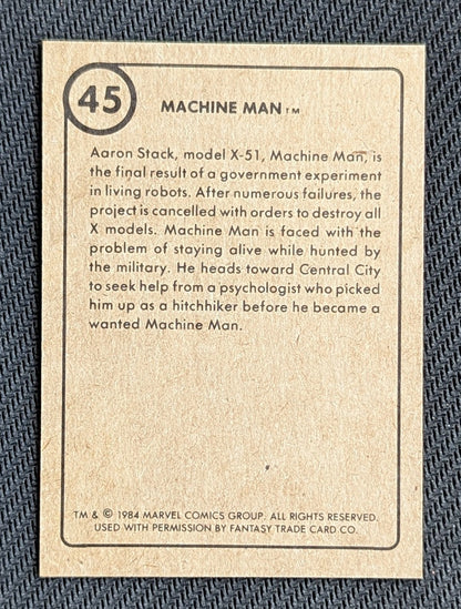 #45 Machine Man - Marvel First Issue Covers 1984