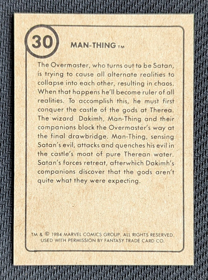 #30 Man-Thing - Marvel First Issue Covers 1984