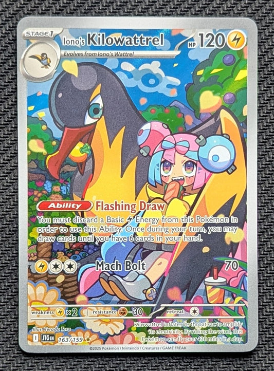 Iono's Kilowattrel - 163/159
Holo
Illustration Rare - Unlimited