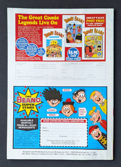The Beano Super Stars #21 Dennis The Menace "The Menace Fights Back"