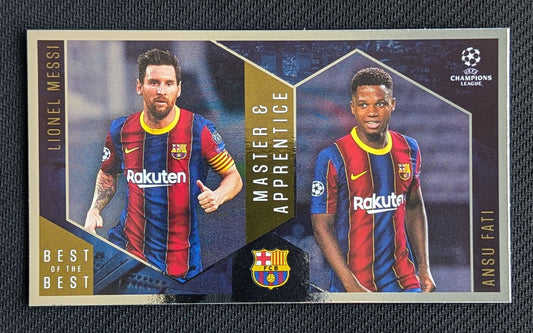 #133 - Lionel Messi & Ansu Fati - Barcelona - UCL Best Of The Best - Master & Apprentice
