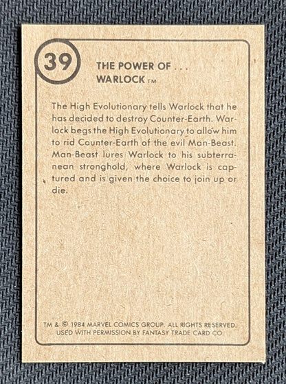 #39 The Power Of Warlock - Marvel First Issue Covers 1984