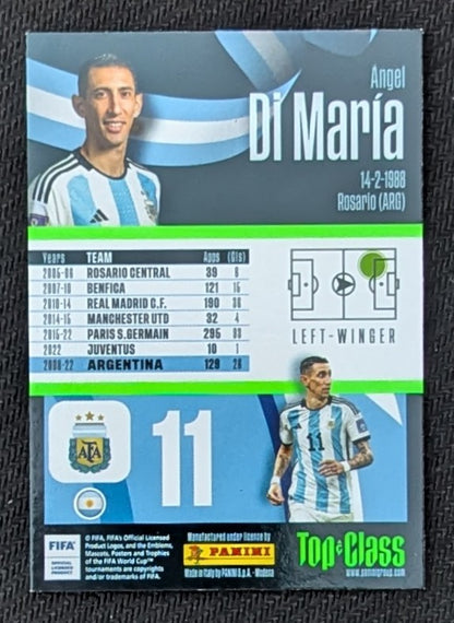 #236 - Angel Di Maria - Argentina - Panini® Top Class 2023 - Master Class