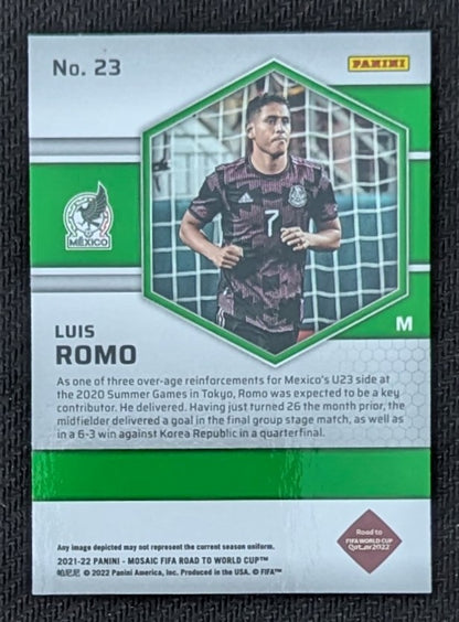#23 - Luis Romo - Mexico - Panini® Mosaic Road to FIFA World Cup 2021/22 - Rookie