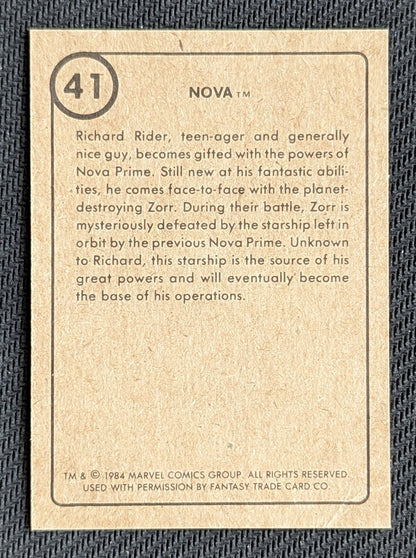 #41 Nova  - Marvel First Issue Covers 1984