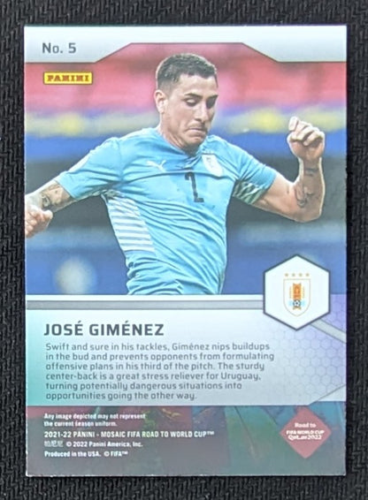 #5 - Jose Gimenez - Uraguay - Panini® Mosaic Road to FIFA World Cup 2021/22 - Pitch Masters