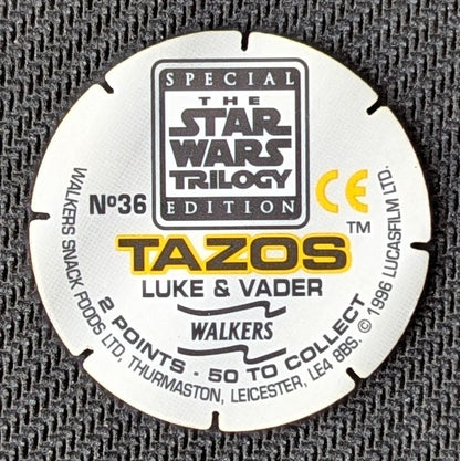 #36 - Luke & Vader > Tazos > Walkers > Star Wars