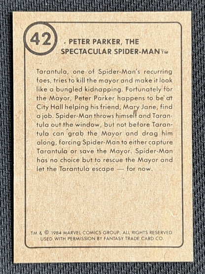 #42 Peter Parker, The Spectacular Spider-Man  - Marvel First Issue Covers 1984