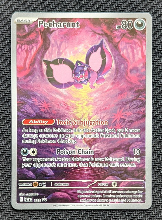 Pecharunt - SVP129
Holo
Promo - Black Star
Shrouded Fable Elite Trainer Box