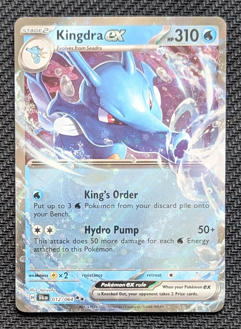 Kingdra ex - 012/064
Holo
Double Rare - Unlimited