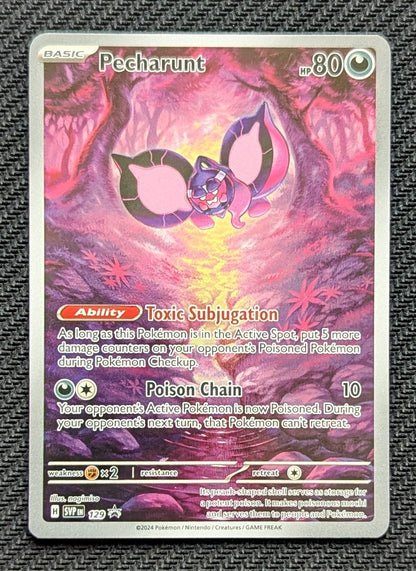 Pecharunt - SVP129
Holo
Promo - Black Star
Shrouded Fable Elite Trainer Box