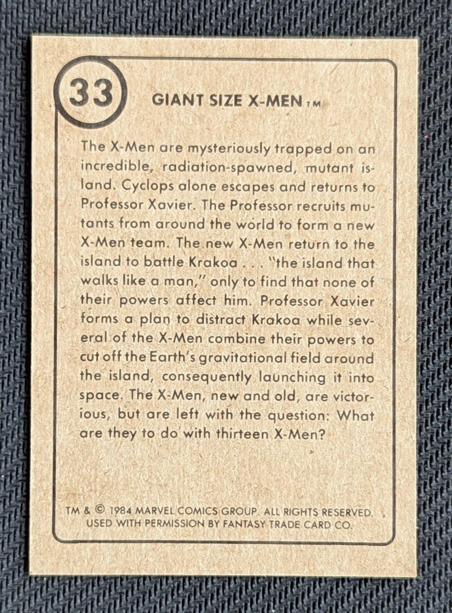 #33 Giant Size X-Men - Marvel First Issue Covers 1984