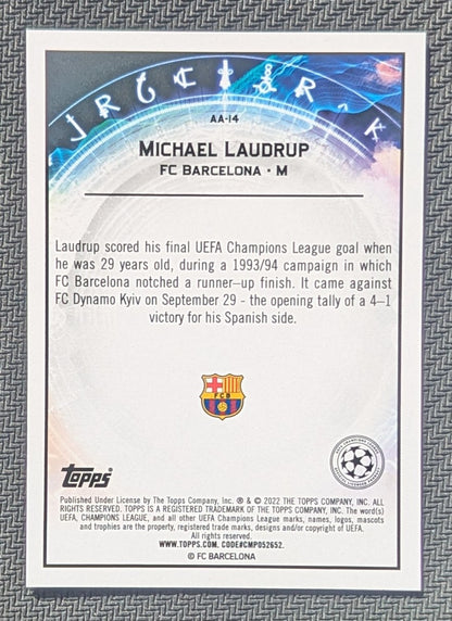 #AA-14 - Micheal Laudrup - FC Barcelona - Topps® Chrome Merlin Stars - Ageless Alchemy - Refractor