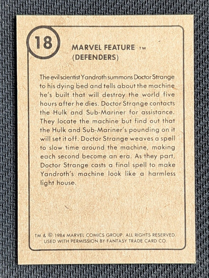 #18 Marvel Feature (Defenders) - Marvel First Issue Covers 1984