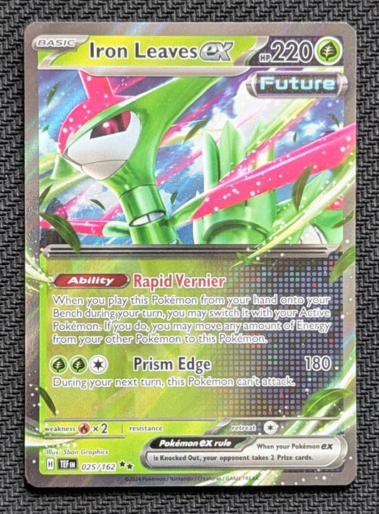 Iron Leaves ex - 025/162
Holo
Double Rare - Unlimited