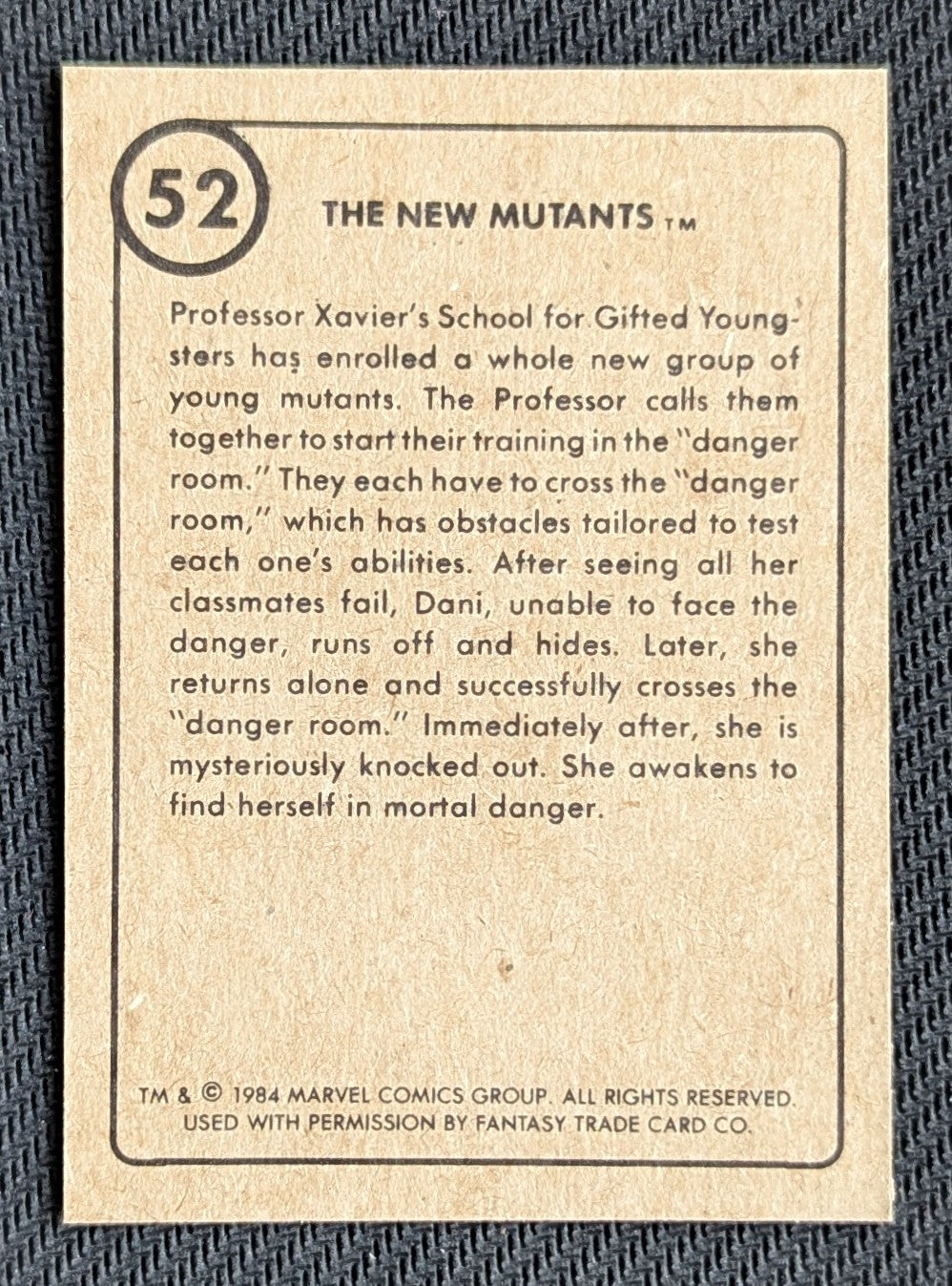 #52 The New Mutants - Marvel First Issue Covers 1984
