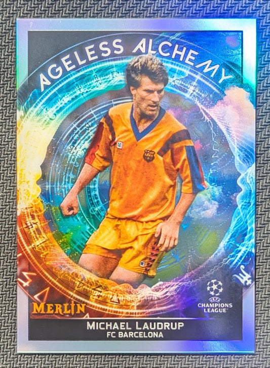 #AA-14 - Micheal Laudrup - FC Barcelona - Topps® Chrome Merlin Stars - Ageless Alchemy - Refractor
