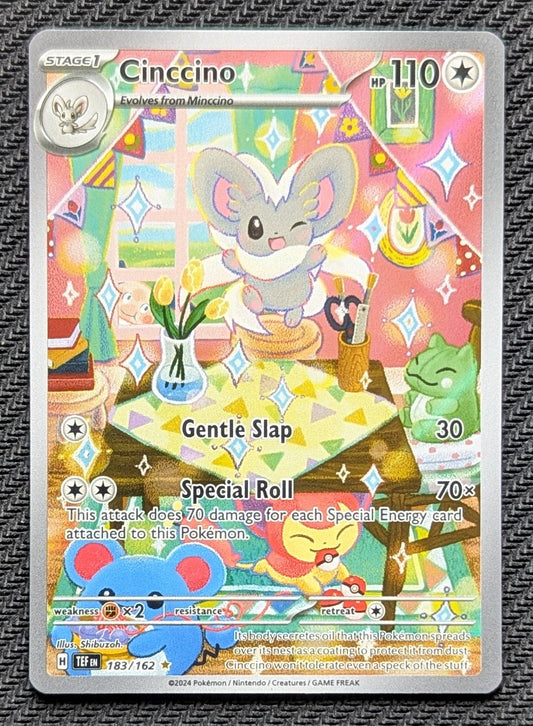 Cinccino - 183/162
Holo
Illustration Rare - Unlimited