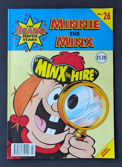 The Beano Super Stars #26 Minnie The Minx "Minx For Hire"