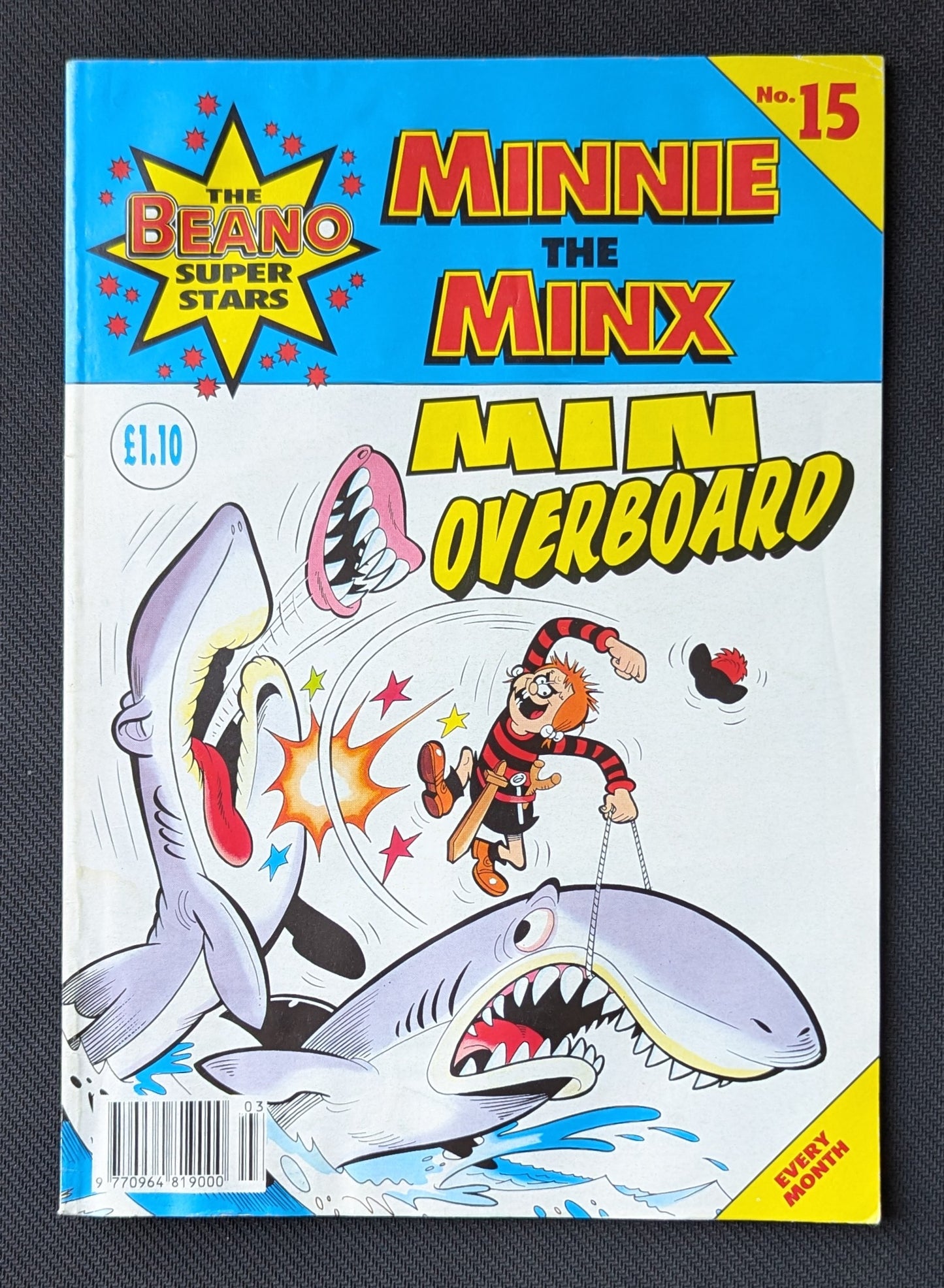 The Beano Super Stars #15 Minnie The Minx "Min Overboard"