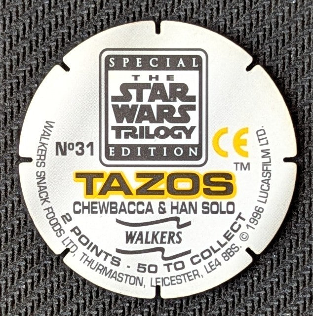 #31 - Chewbacca & Han Solo > Tazos > Walkers > Star Wars