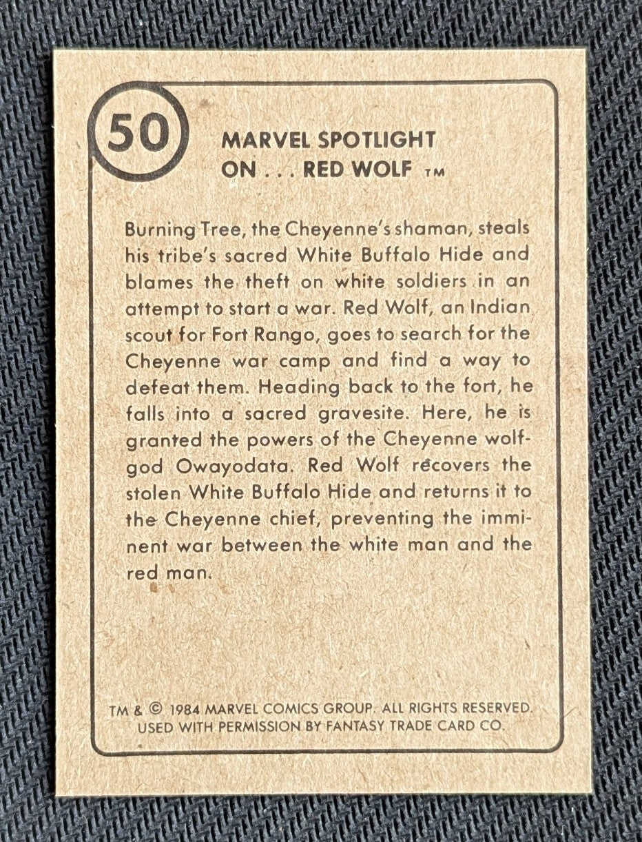 #50 Marvel Spotlight On... Red Wolf - Marvel First Issue Covers 1984