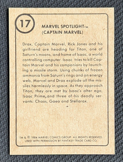 #17 Captain Spotlight (Captain Marvel) - Marvel First Issue Covers 1984