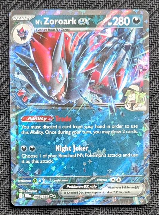 N's Zoroark ex - 098/159
Holo
Double Rare - Unlimited