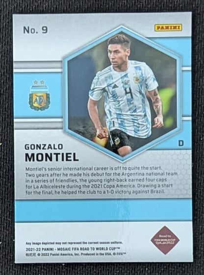 #9 - Gonzalo Montiel - Argentina - Panini® Mosaic Road to FIFA World Cup 2021/22 - Rookie