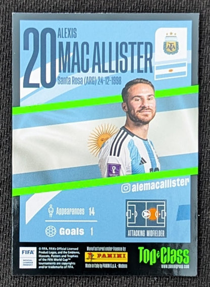 #200 - Alexis Mac Allister - Argentina - Panini® Top Class 2023 - Rainbow Master